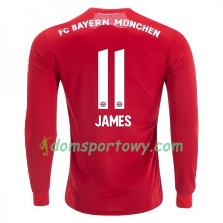Koszulka Bayern Monachium James Rodriguez 11 Domowe Koszulki Piłkarskie 2019-2020 Długi Rękaw